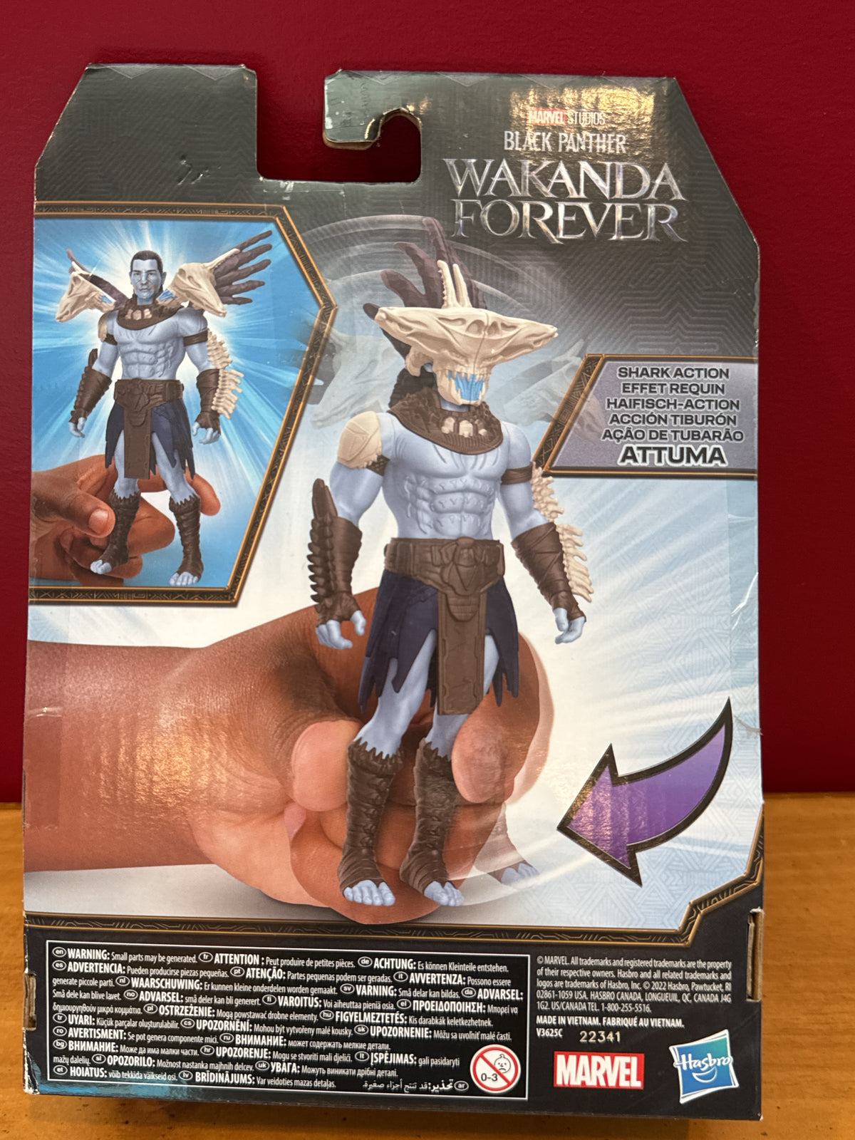 Marvel Black Panther Wakanda Forever Shark Action Attuma Figure New in Package
