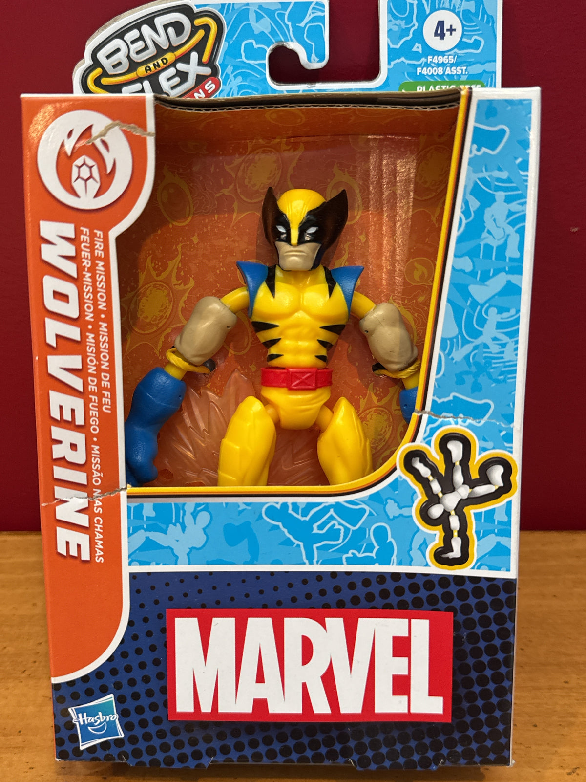 Marvel Avengers Bend and Flex Missions Wolverine Fire Mission New in Package