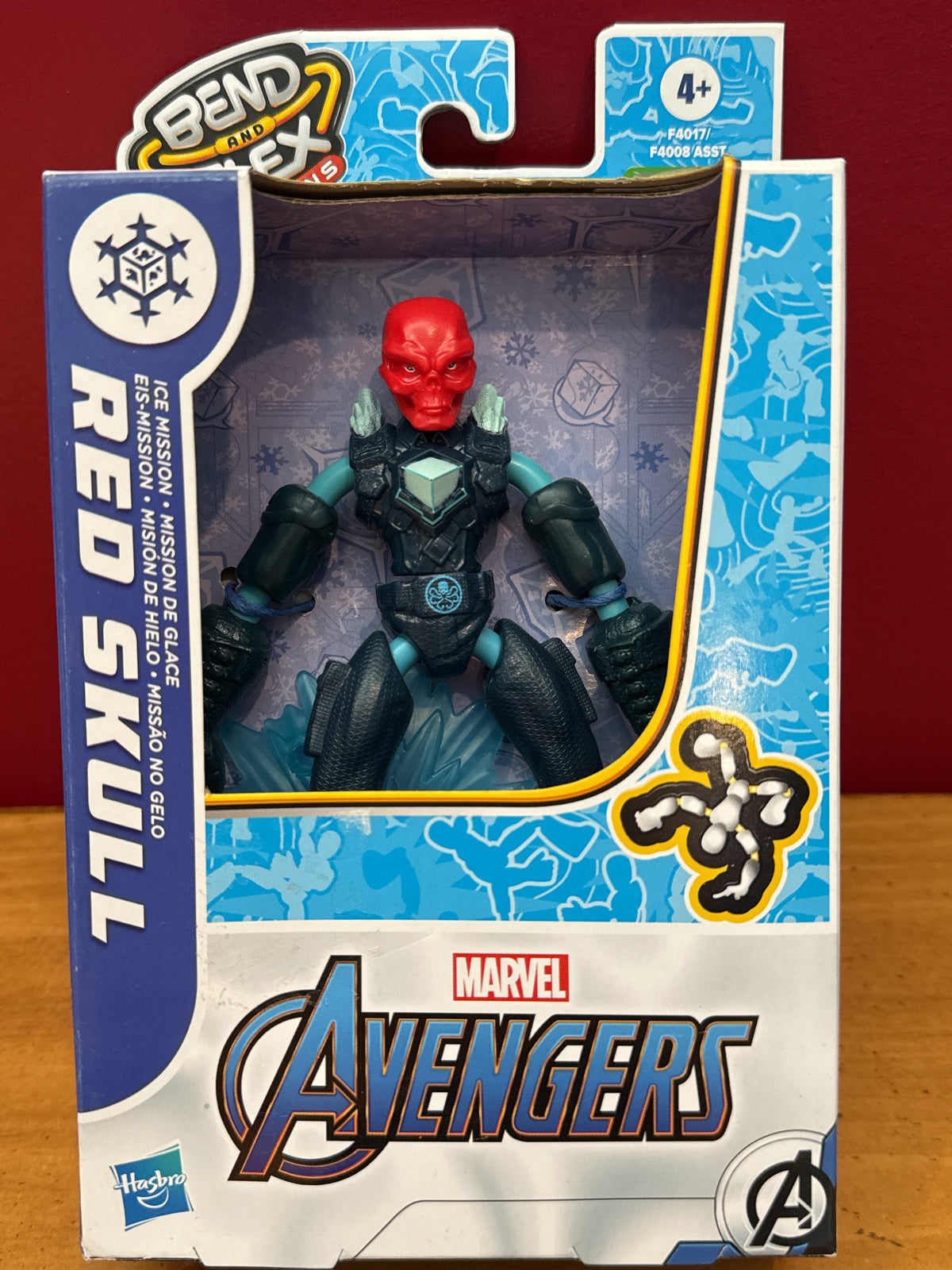 Marvel Avengers Bend & Flex Missions Red Skull Ice Mission Action Figure 6.5" New in Package