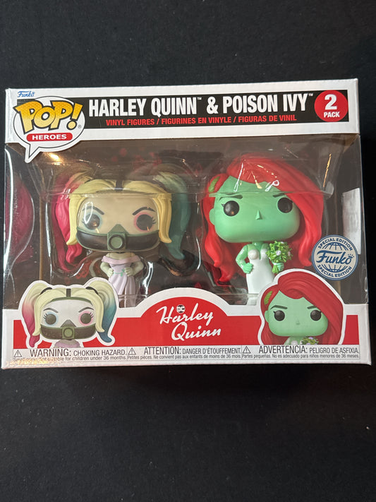 Funko Pop! DC Harley Quinn - Harley Quinn & Poison Ivy 2-Pack Funko Special Ed. New in Box