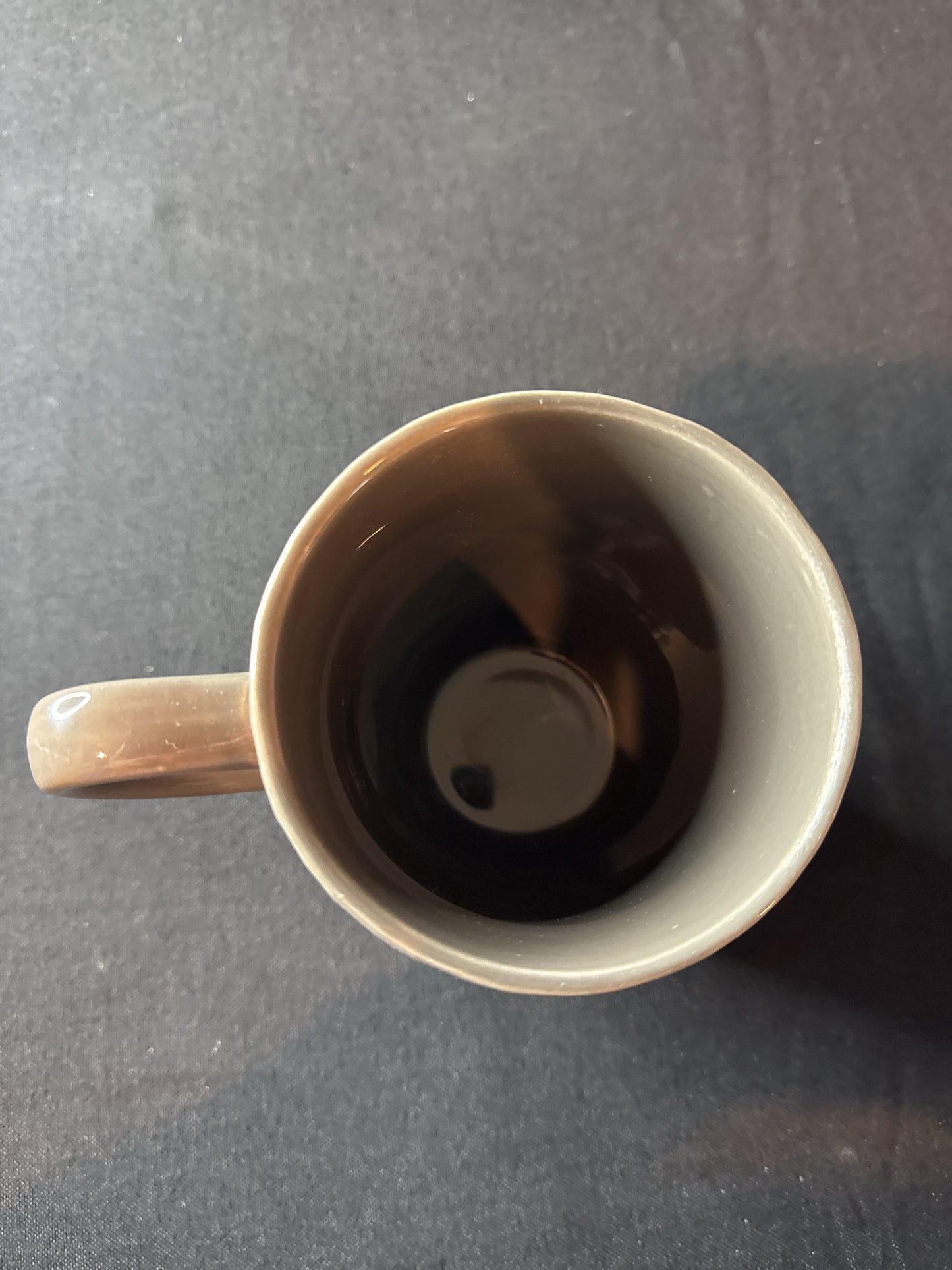 Grey Honeycomb Style Coffee Mug Cup 4.75" Tall