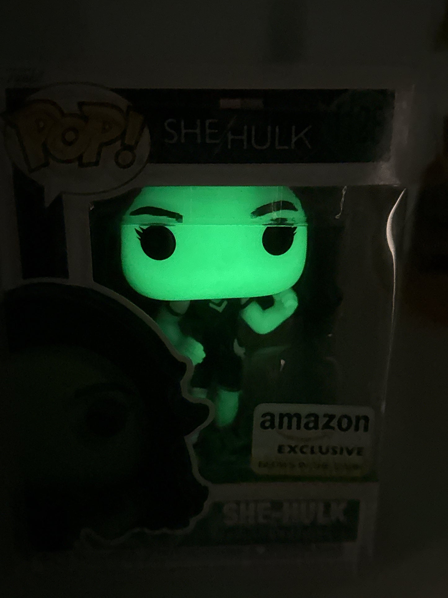 Funko Pop! Marvel Studios She-Hulk #1126 Amazon Exclusive Glows in the Dark New in Box