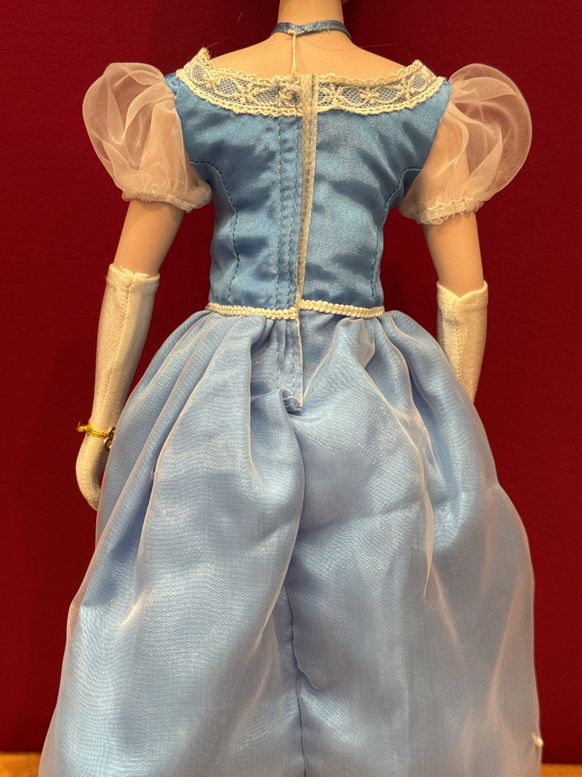 Vintage Porcelain Cinderella Disney Doll Brass Key Inc. 18" Tall No Box