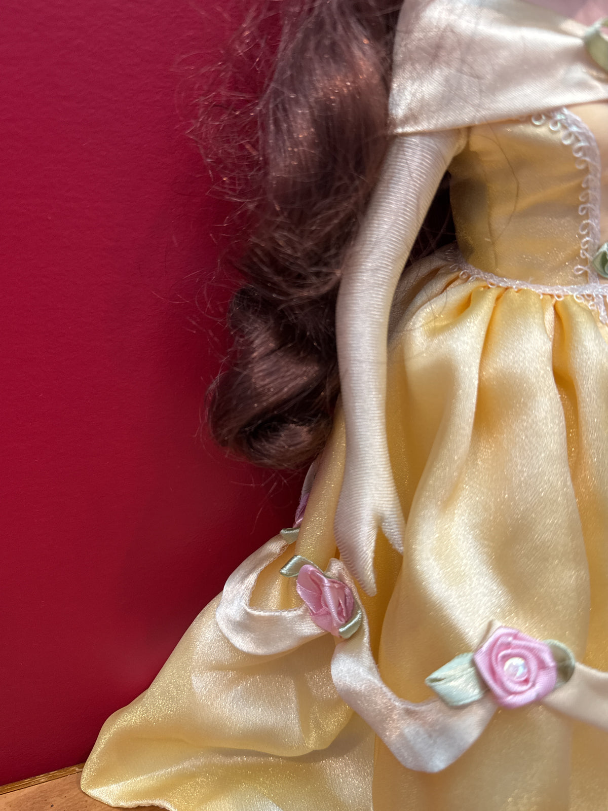 Disney Princess Belle 2002 Porcelain Keepsake Doll Brass Key Inc. 16" Tall