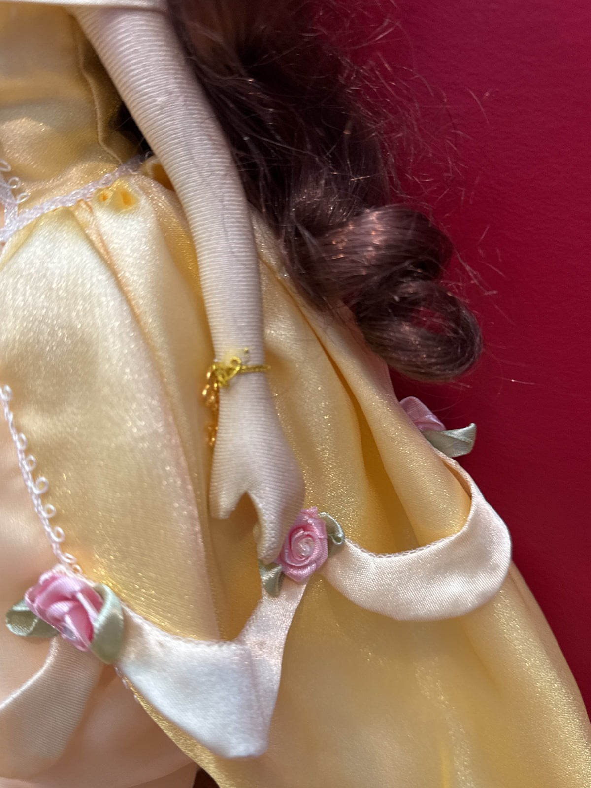 Disney Princess Belle 2002 Porcelain Keepsake Doll Brass Key Inc. 16" Tall
