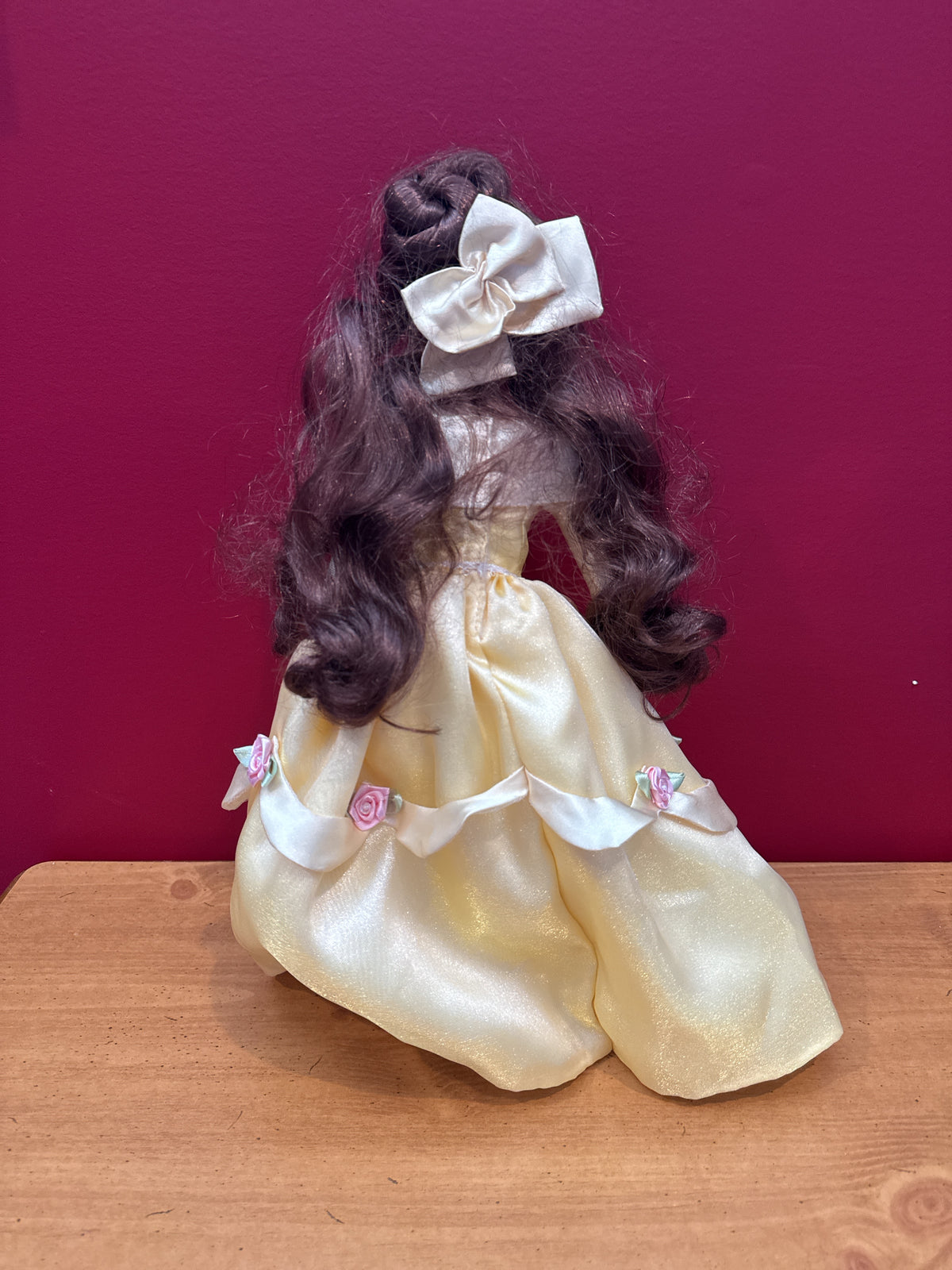 Disney Princess Belle 2002 Porcelain Keepsake Doll Brass Key Inc. 16" Tall