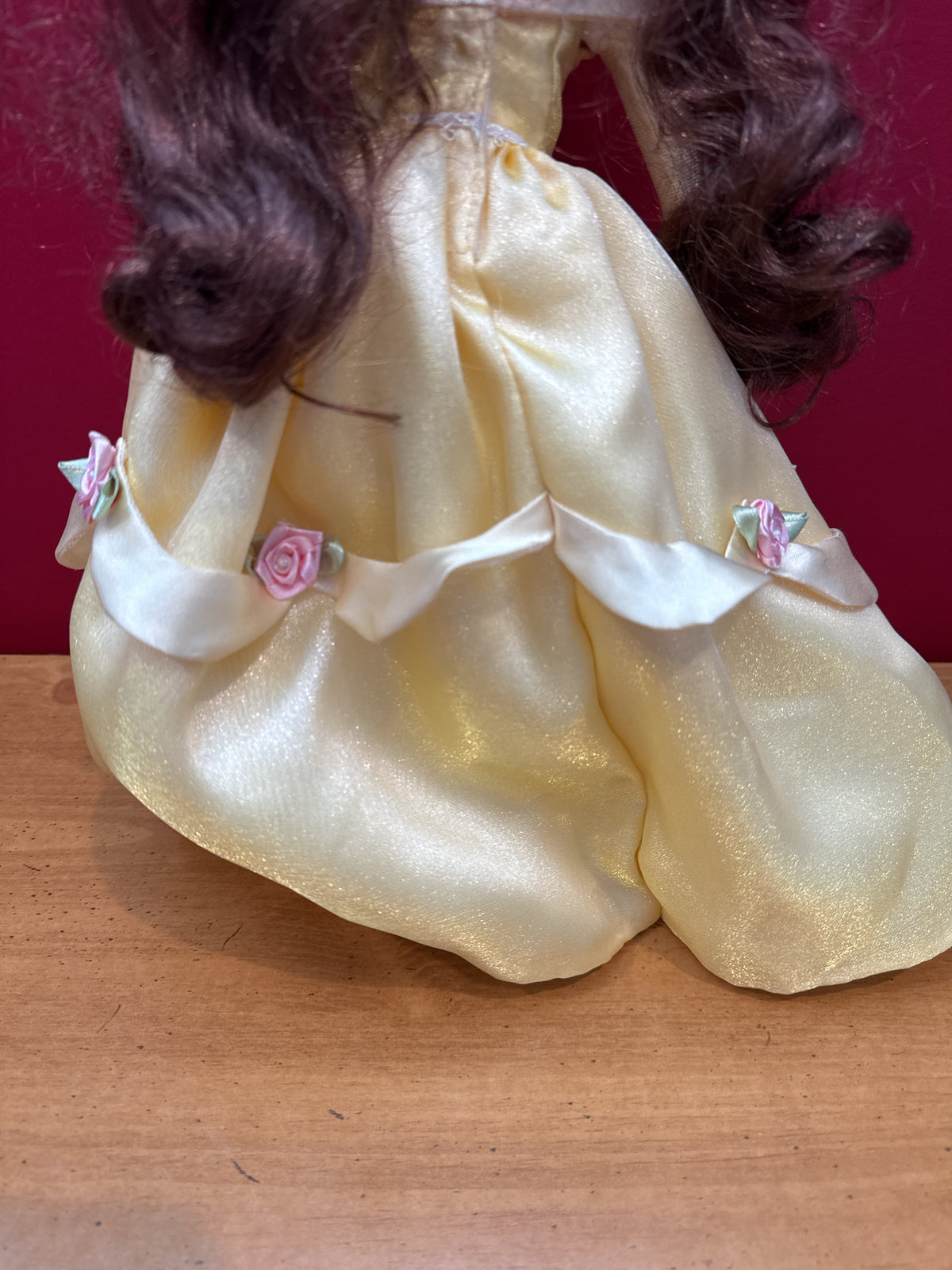 Disney Princess Belle 2002 Porcelain Keepsake Doll Brass Key Inc. 16" Tall