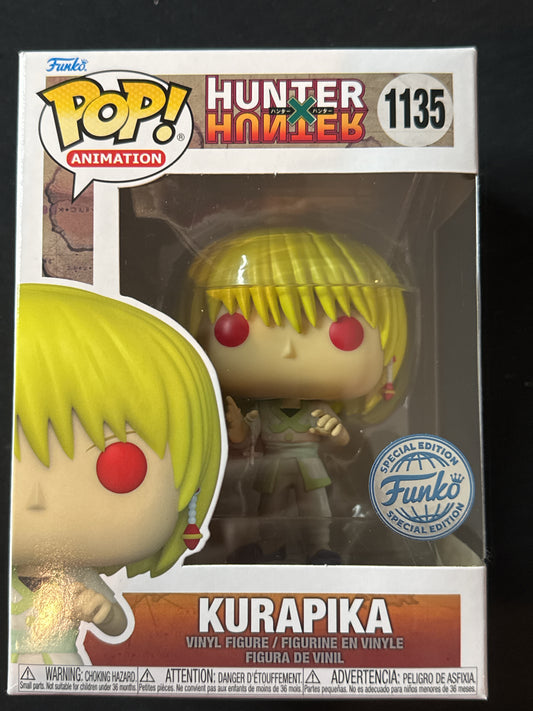 Funko Pop! Hunter Kurapika Vinyl Figure #1135 Funko Special Edition New in Box