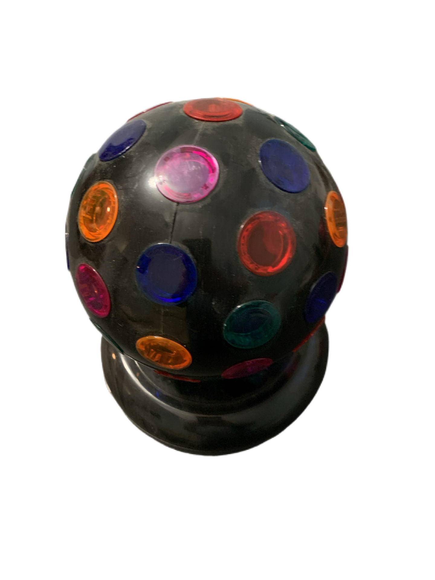 Disco Ball Spinning Lights 9" Tall X 6" Wide Plug-in