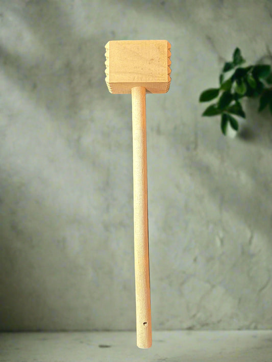 Wooden Meat Tenderizer 11.75" Tall New