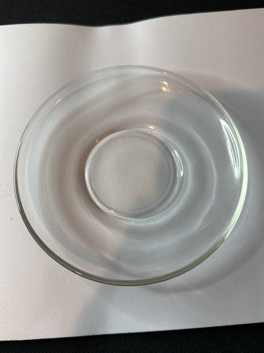 Fortecrisa Mexico Saucer Clear Glass 5.5" Wide