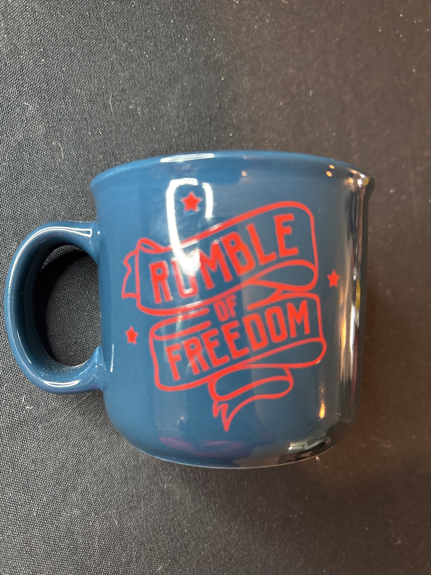 Angelstar Guardian Eagle Rumble Of Freedom Motorcycle Biker Coffee Mug Cup 3.5" Tall