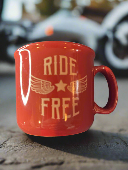 Angelstar Guardian Eagle Ride Free Motorcycle Biker Coffee Mug Cup 3.5" Tall