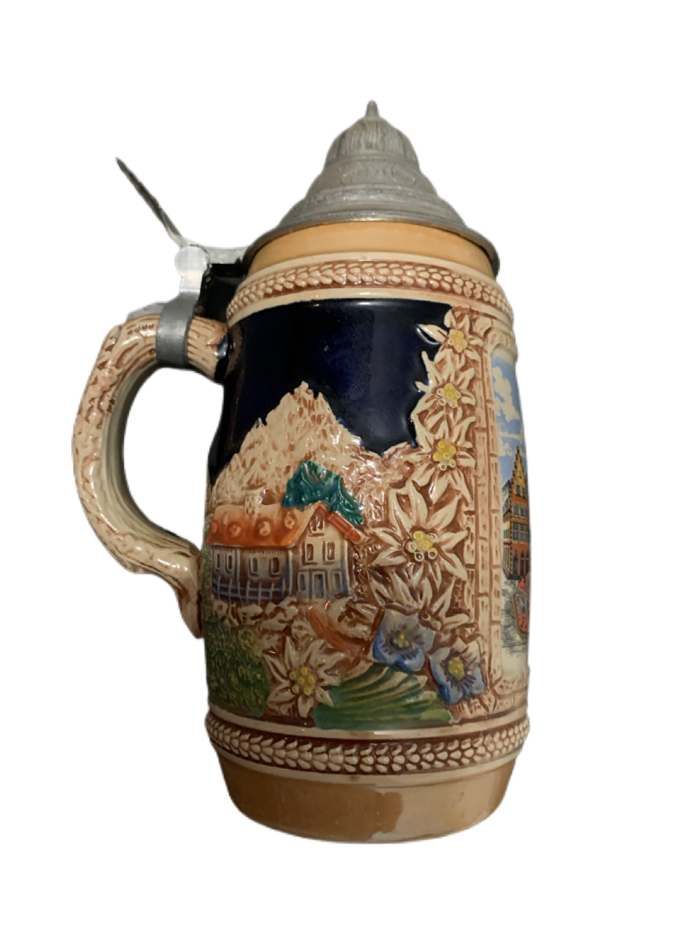 Vintage West Germany Beer Stein with Frankfurt on Front