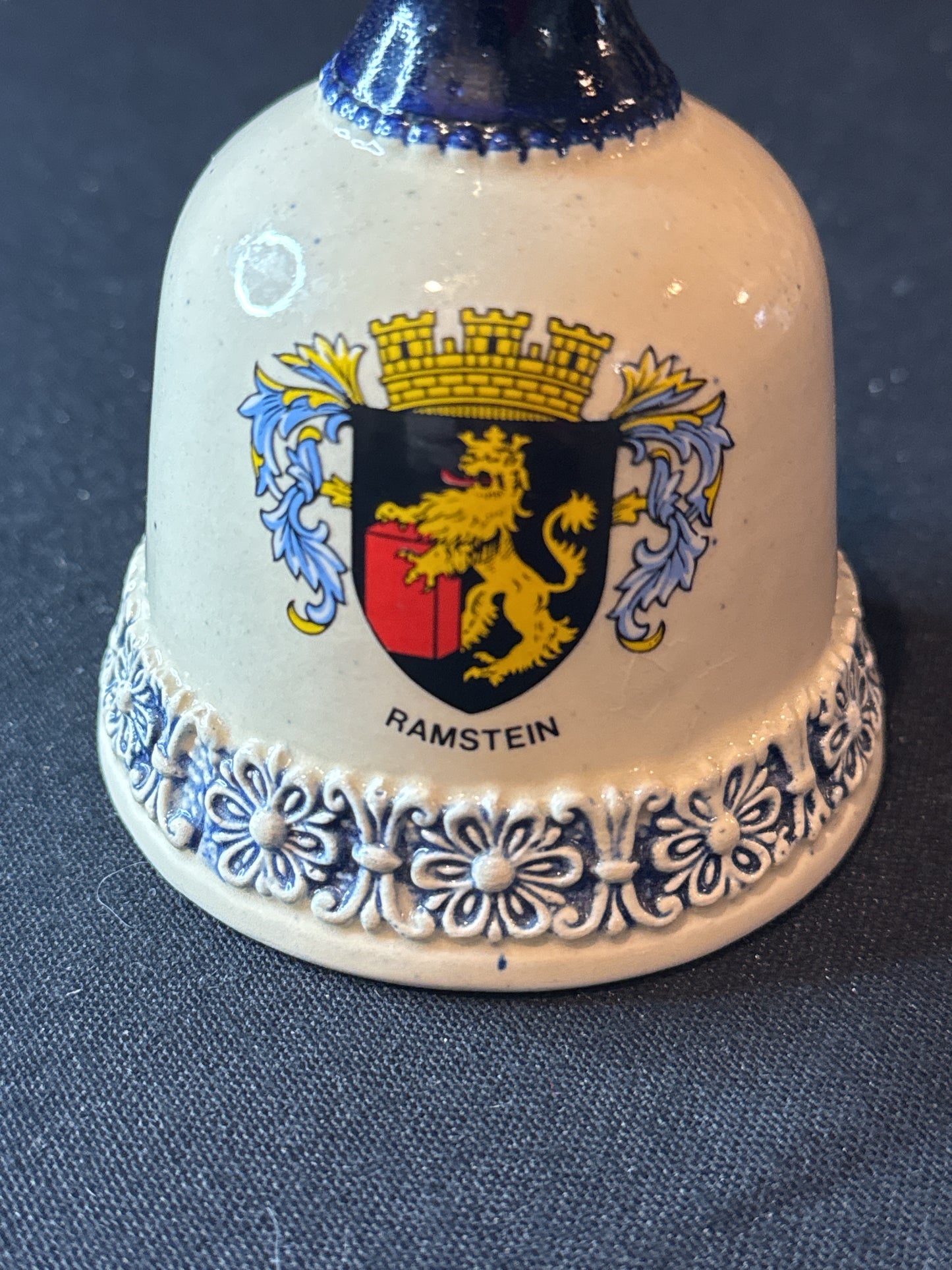 Vintage Bell US Regimental Military Cold War German Bell Ramstein 5.5" Collector