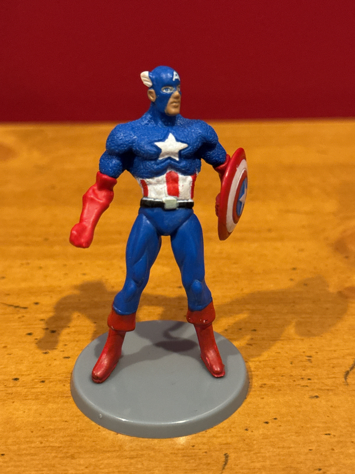 Marvel Captain America PVC Action Figure 3" Tall With Stand