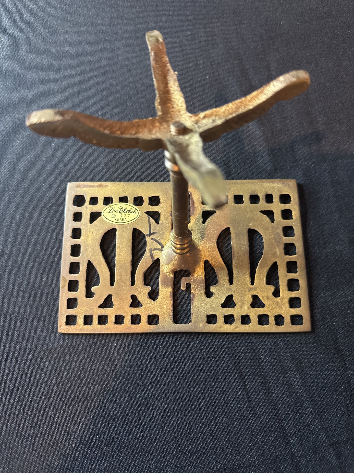 Lou Ehrlich 5" Tall Brass Music Stand 1977