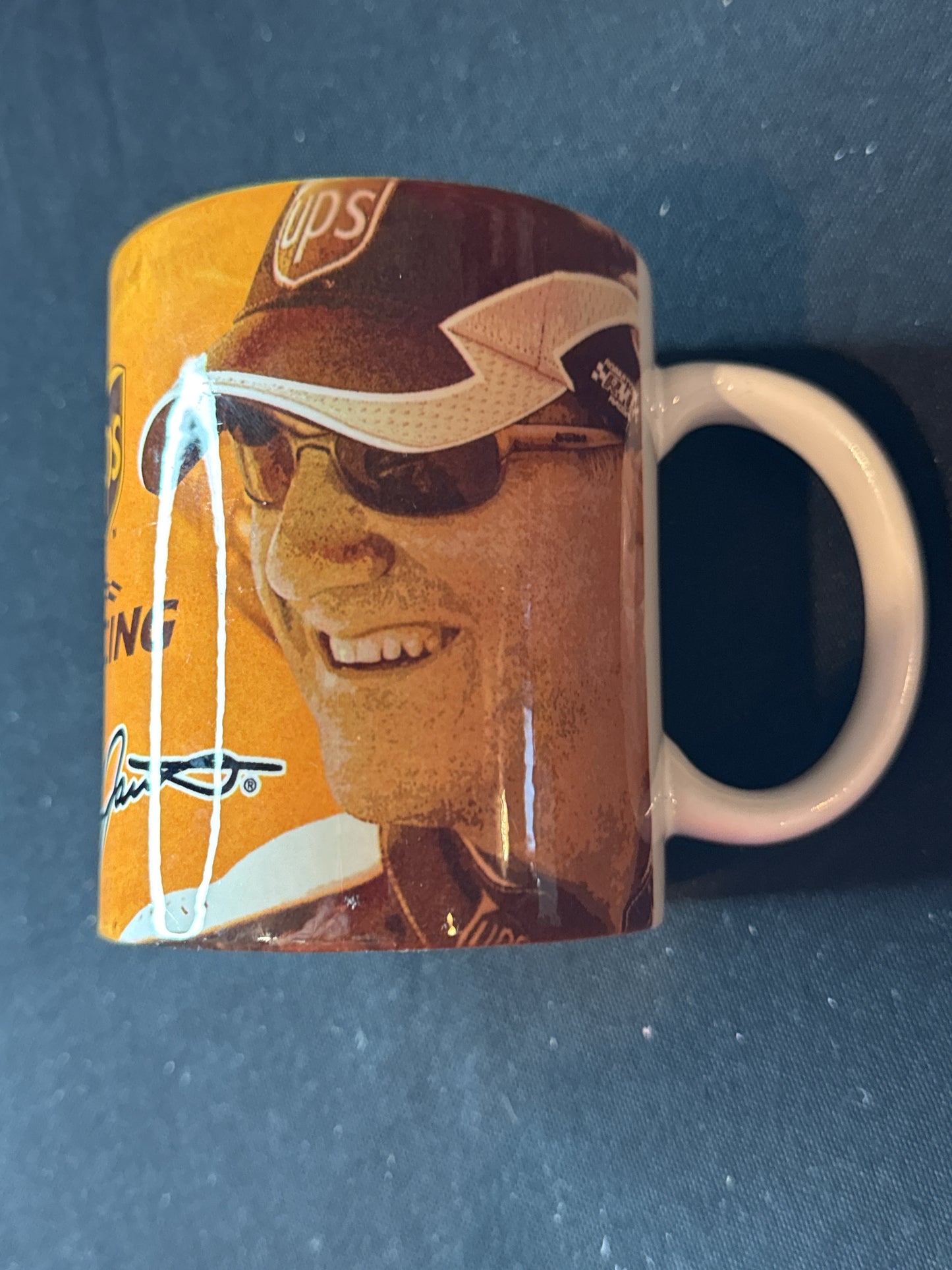 Dale Jarrett 88 UPS Race Car 1999 Coffee Mug Cup 14oz Limited NASCAR 3.75" Tall