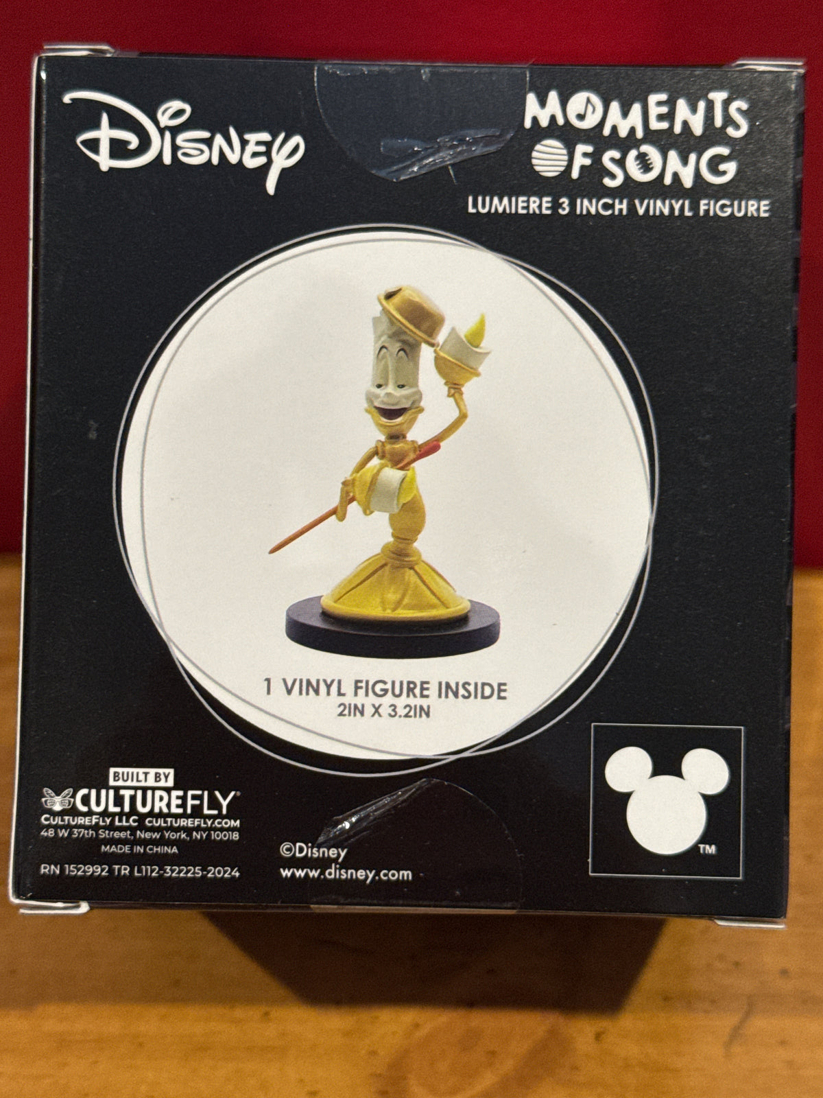 Disney Beauty and the Beast Lumière Moments of Song 3-Inch Vinyl Figure