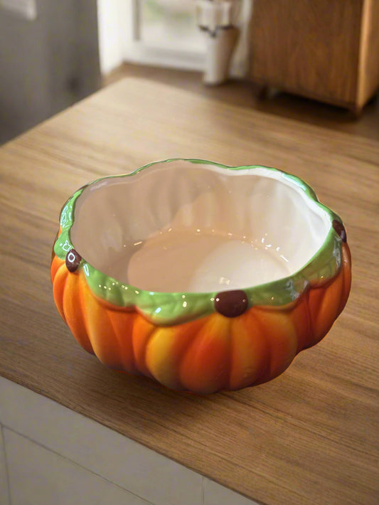 Royal Norfolk Halloween Fall Pumpkin Bowl Candy Snacks Dish Harvest Design 2.25" Tall