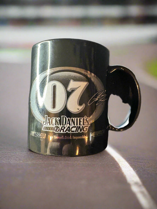 Jack Daniel's Racing #07 NASCAR Coffee Mug Cup Clint Bowyer 3.75" Tall