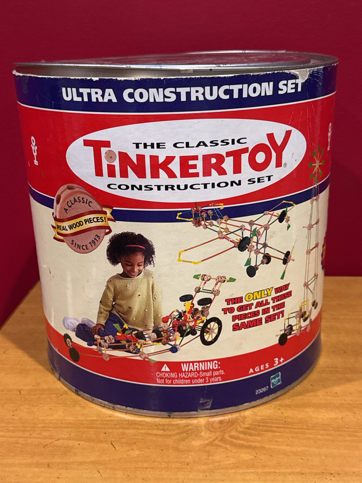 Classic Tinkertoy Ultra Construction Set with Original Storage Can