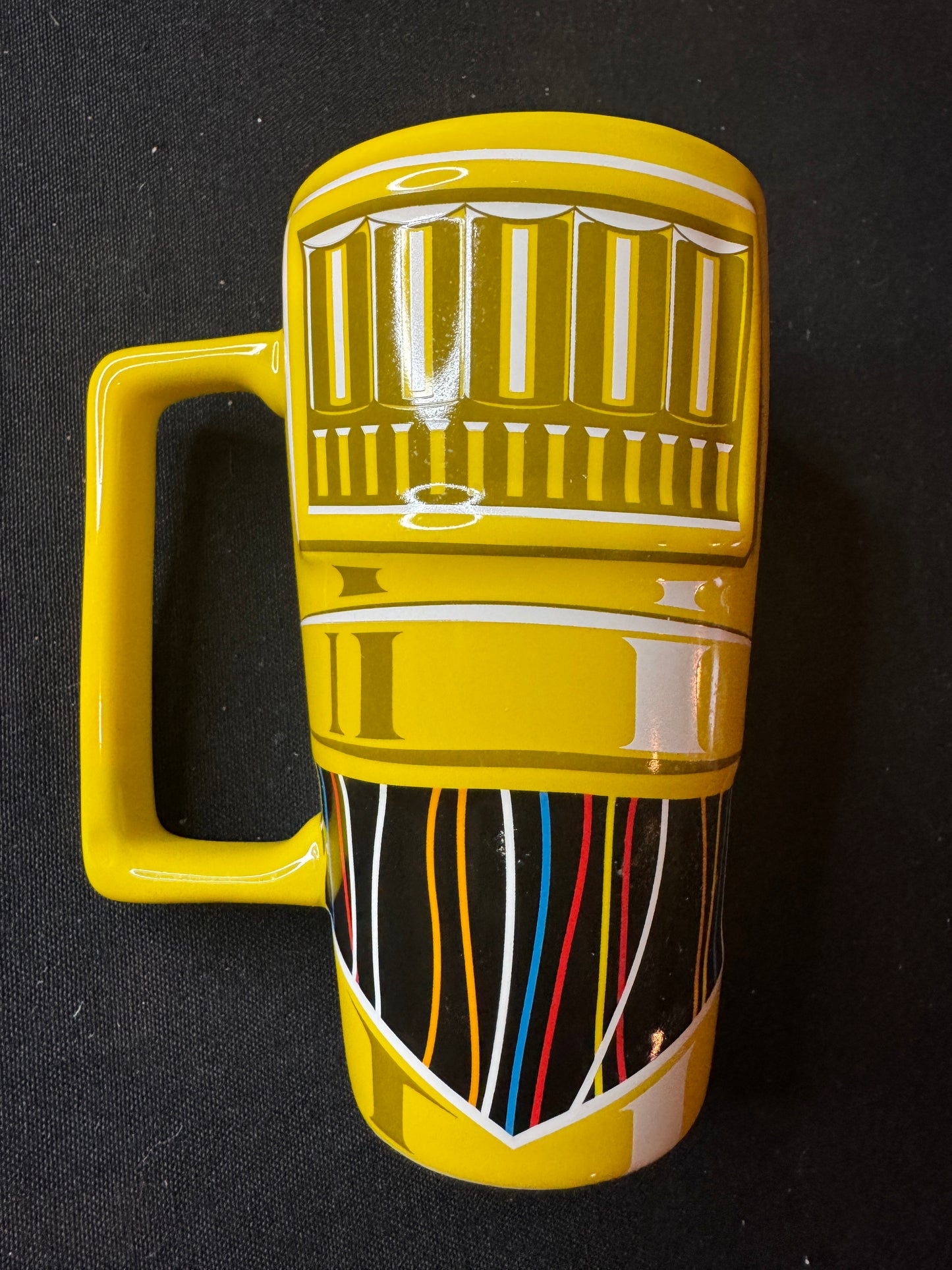 Star Wars C-3PO Coffee Cup Mug Droid Yellow Tall Disney Store Sci Fi Ceramic Heavy 6"