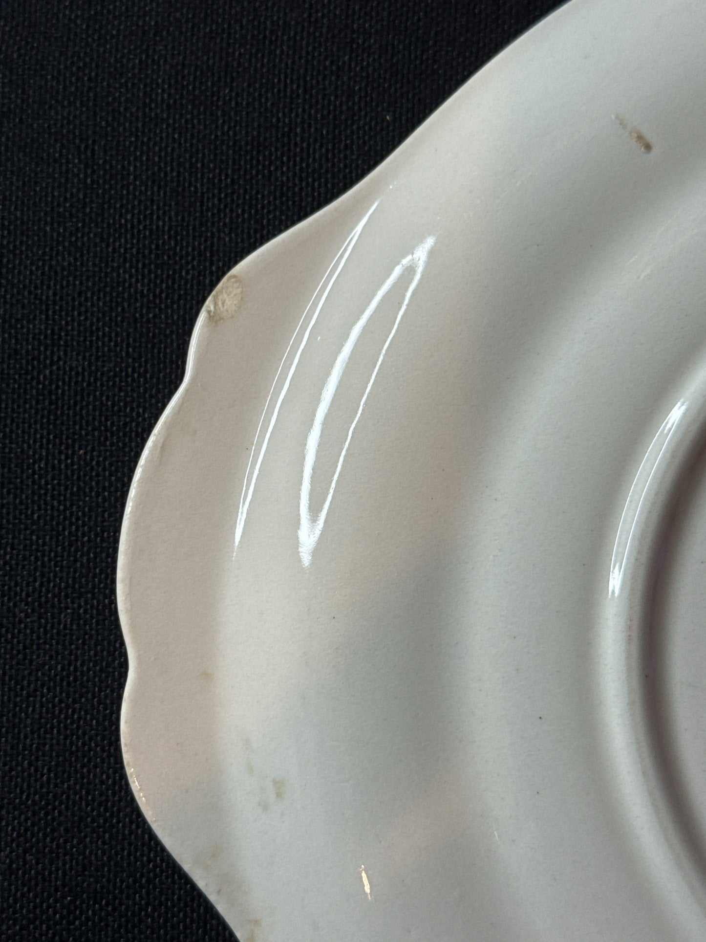 Sebring Pottery Chantilly China Set of 3 Relish/Gravy Underplates Serving Dishes 8 1/8" Wide
