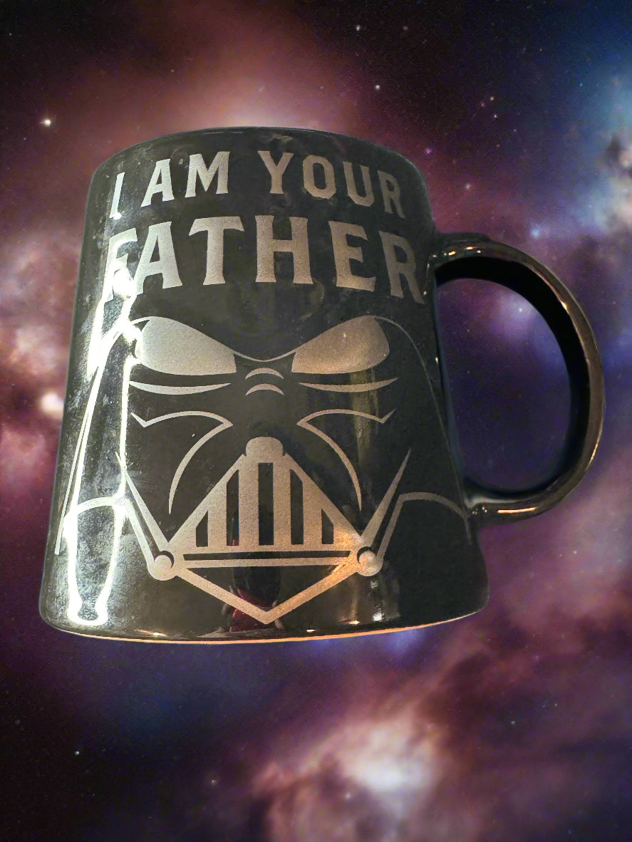 Star Wars Darth Vader "I Am Your Father" Coffee Mug Cup Large 4.5" Tall Hallmark Collection