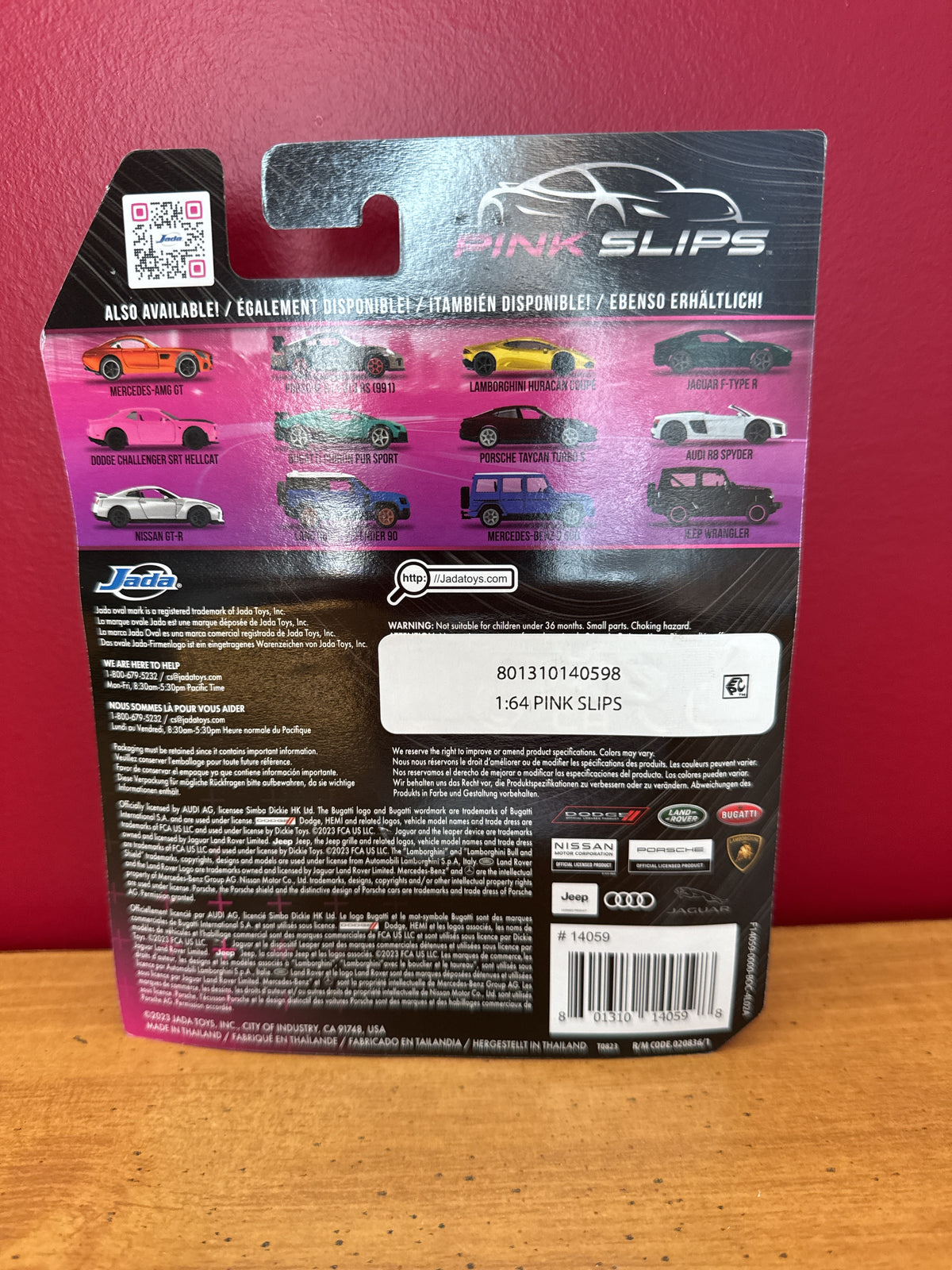 Jada Pink Slips Lamborghini Huracán Coupé 1:64 Die-Cast Car, Yellow