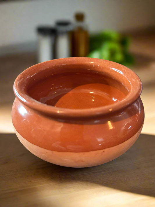 Vintage Clay Vessel Rustic Bowl Stoneware Bowl 4 5/8" Wide x 2.5" Tall