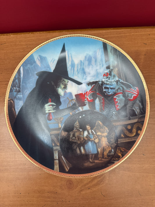 Title: The Wizard of Oz “The Witch Casts a Spell” Hamilton Collection Plate with Certificate 8.5"