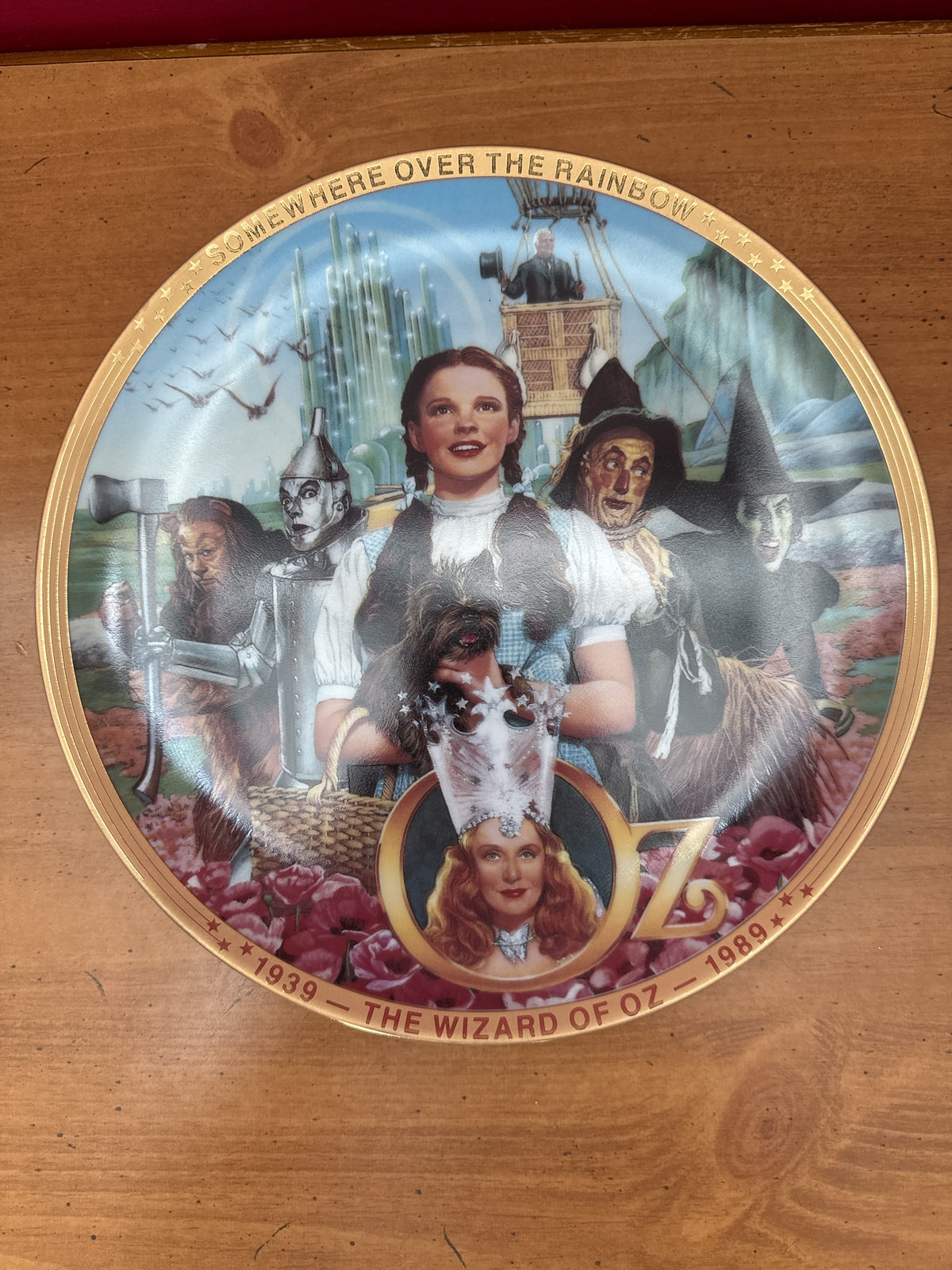 The Wizard of Oz “Fifty Years of Oz” 50th Anniversary Collector Plate with Certificate 9.5"