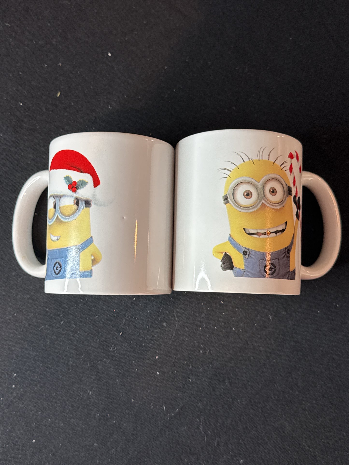 Pair of Minions Coffee Cups Mugs Universal Studios 3.75" Tall Despicable Me