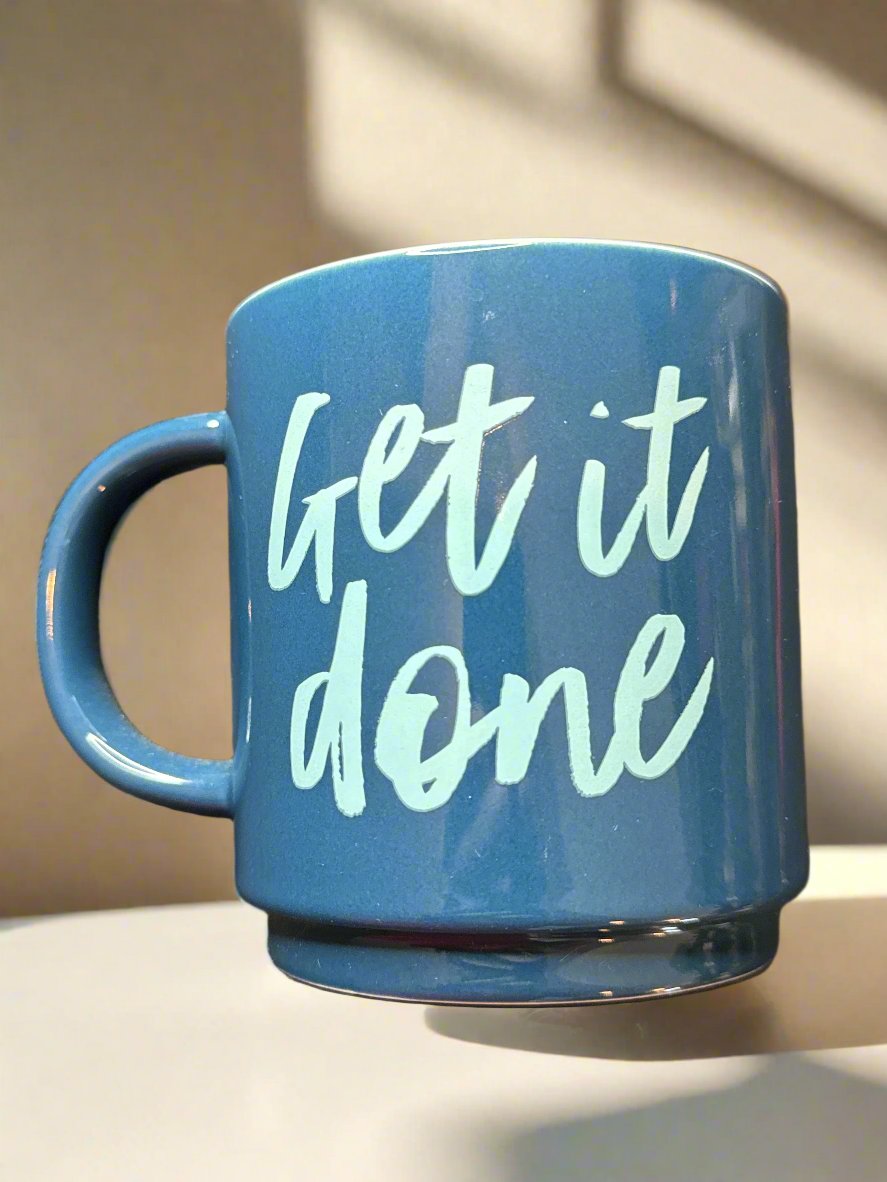 Threshold "Get It Done" Inspiration Coffee Mug Cup 16oz 4" Tall