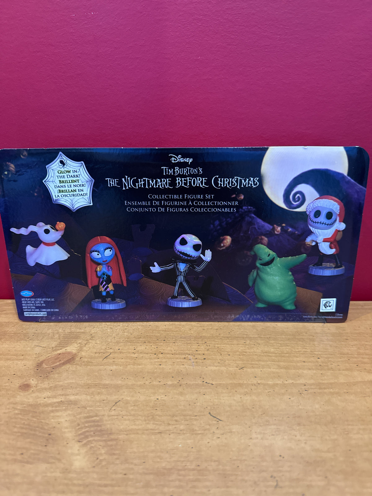 Disney The Nightmare Before Christmas Glow-in-the-Dark 5-Figure Collectible Set New in Box
