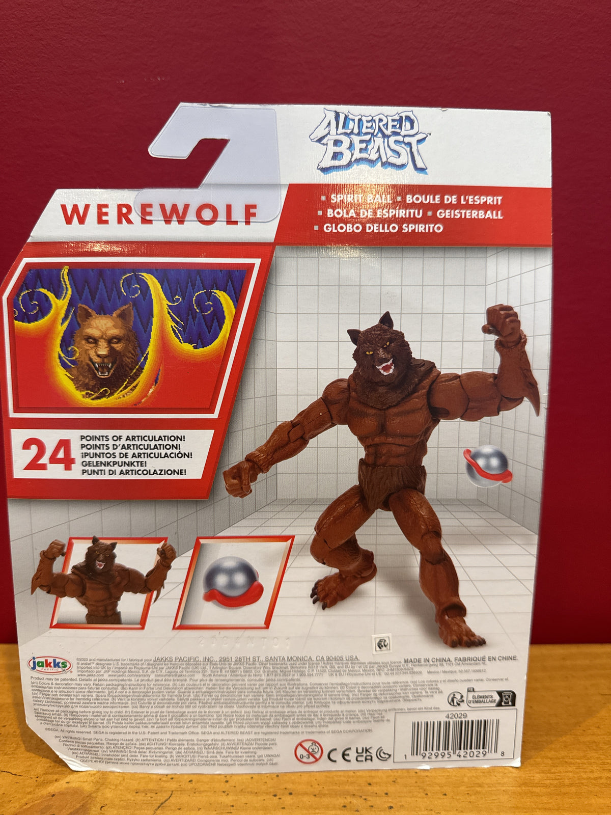 JAKKS Pacific Altered Beast Werewolf Action Figure with Spirit Ball New in Package