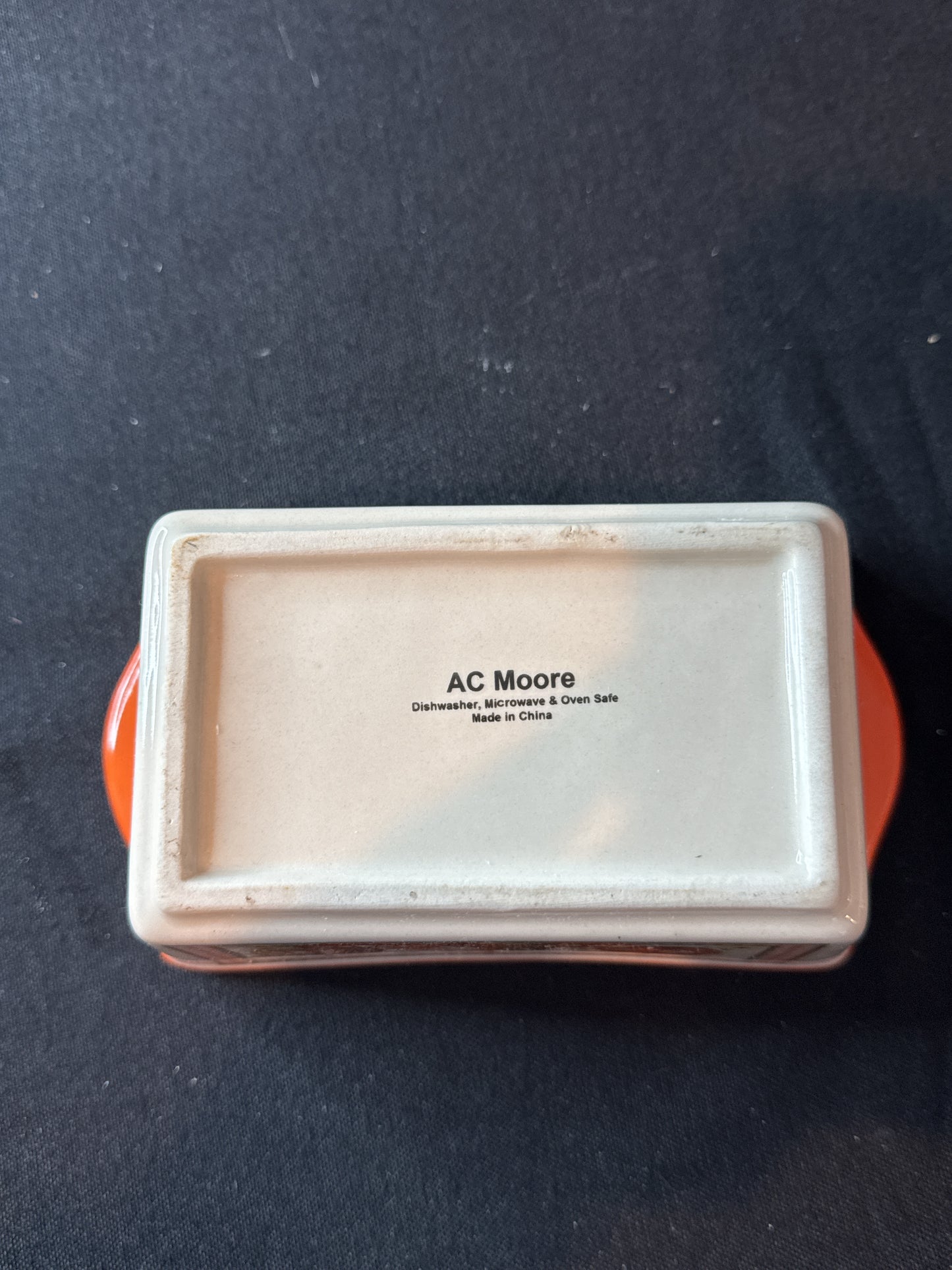 Ceramic Pumpkin Autumn Fall Mini Loaf Pan Candy Dish 6" Sunflowers Orange AC Moore