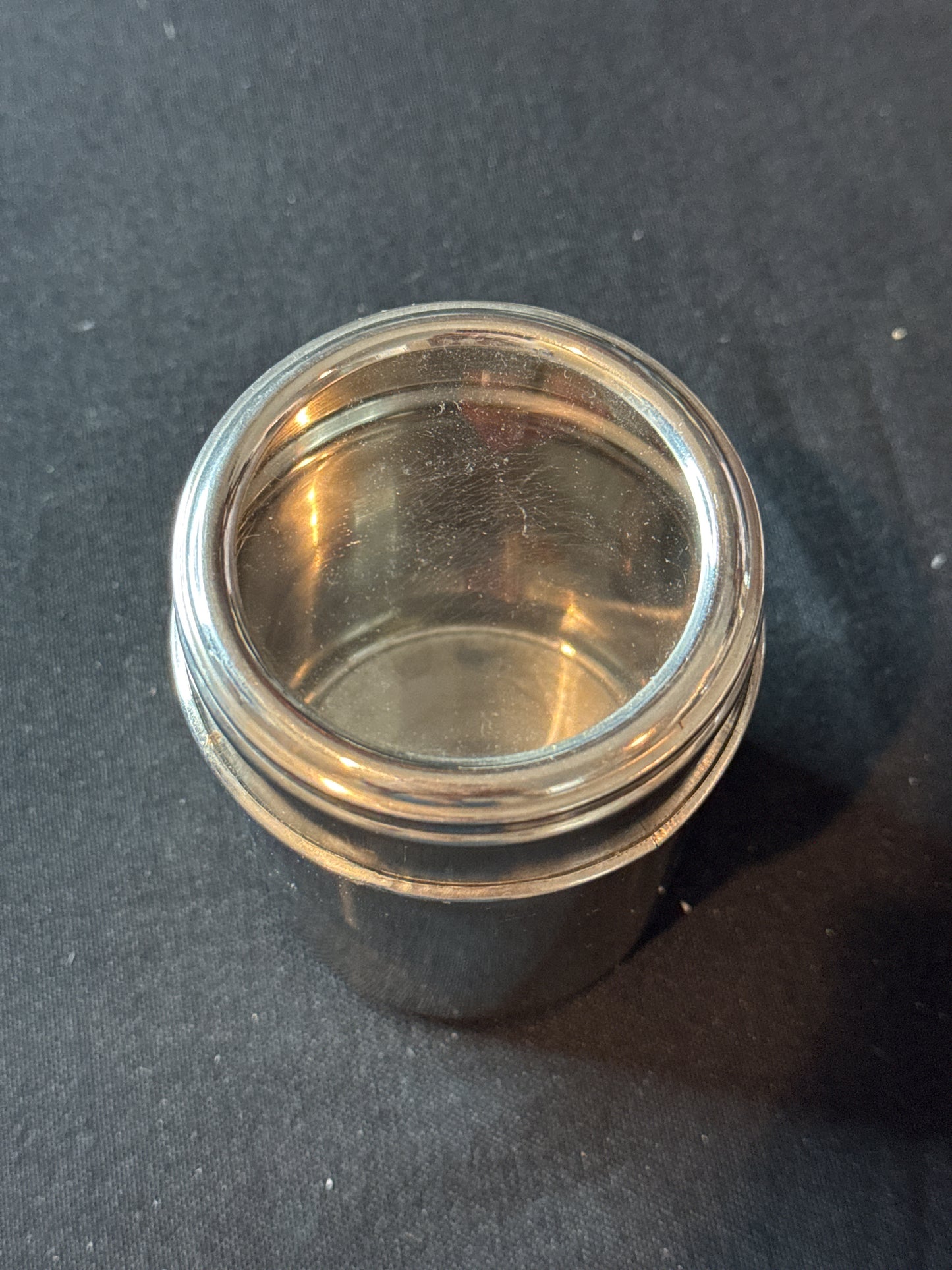 Stainless Steel Canister Spice Jar Cylinder Container With Clear Lid 4" Tall