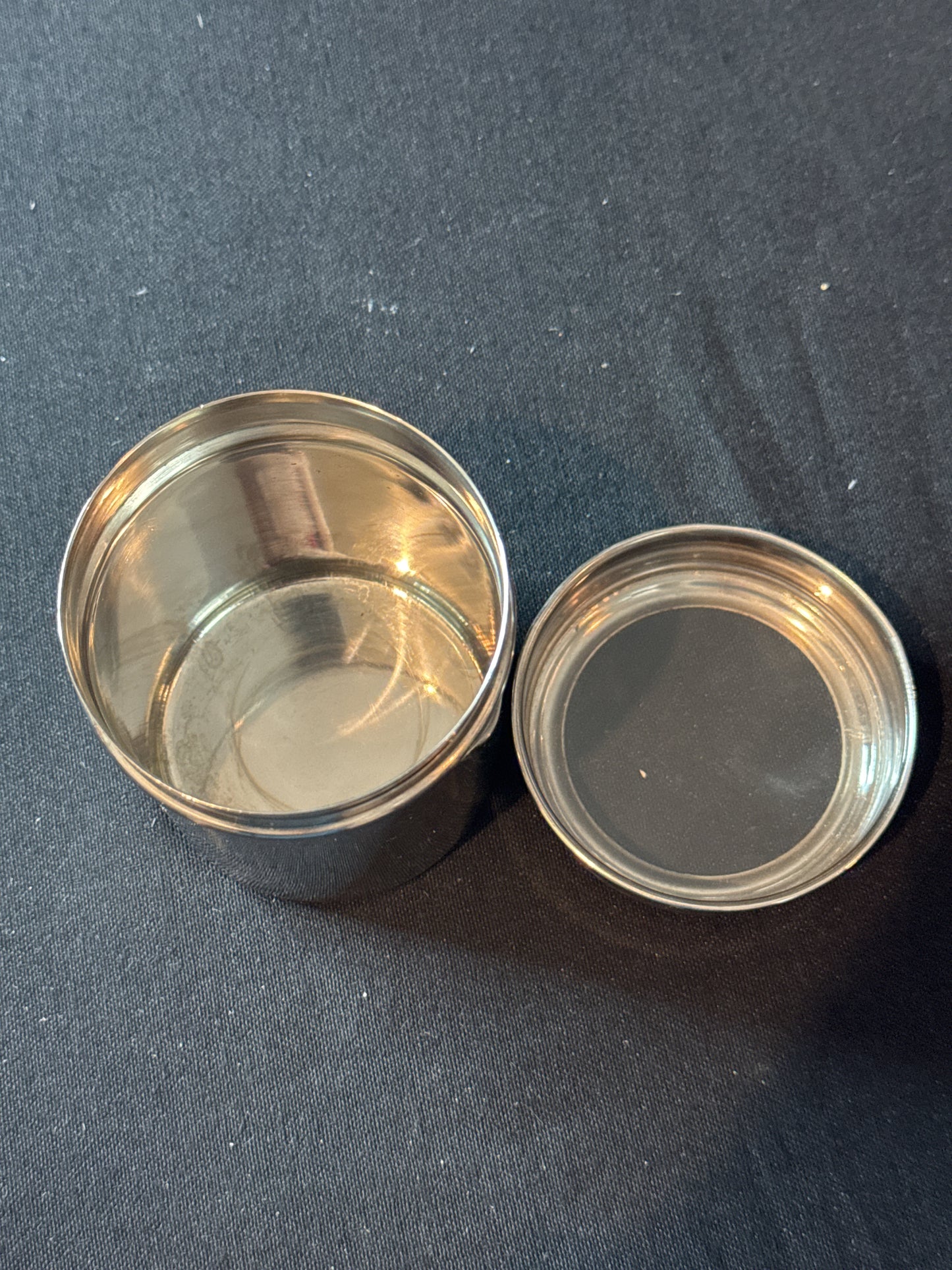 Stainless Steel Canister Spice Jar Cylinder Container With Clear Lid 4" Tall