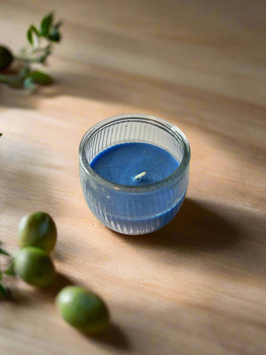 Skittles Blue Raspberry Candle 3oz Star Candle Glass Jar Home Decor New 2.5" Tall