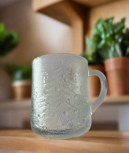 Christmas Tree Mug Duralex Les Verreries De Saint Gobain Embossed Glass Mug
