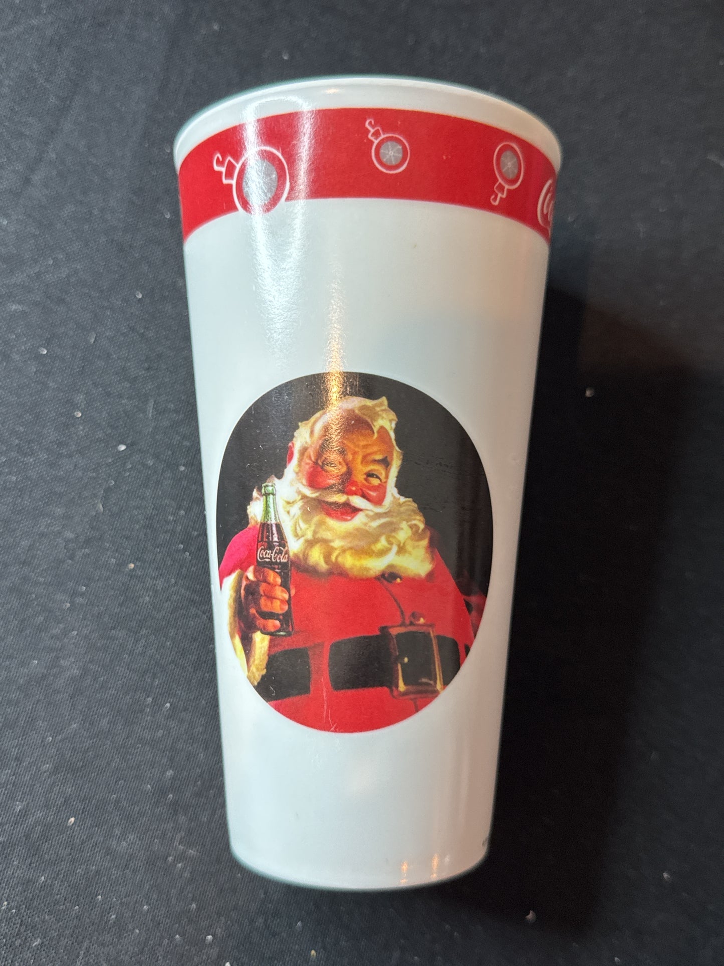 Gibson Santa Clause Melamine Coke Cup Tumbler 6.25" Tall 16oz