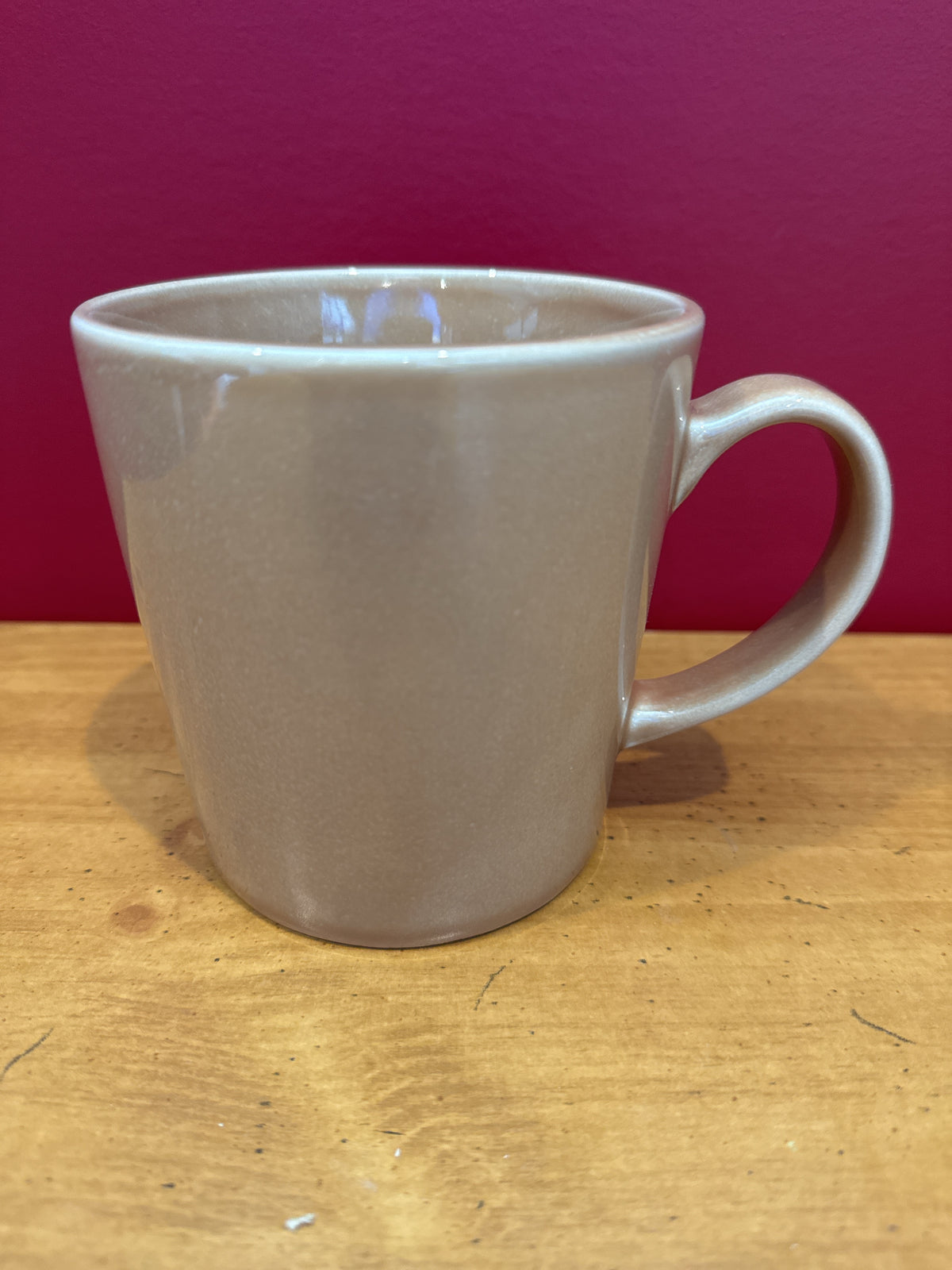 Meritage Brown Reactive Glaze Stoneware Mug, 18 oz New 4 1/8" Tall