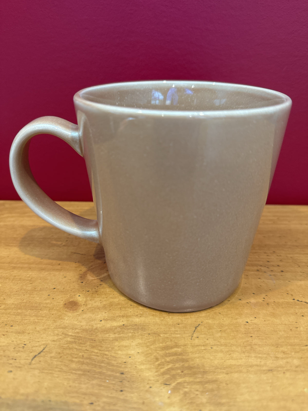Meritage Brown Reactive Glaze Stoneware Mug, 18 oz New 4 1/8" Tall