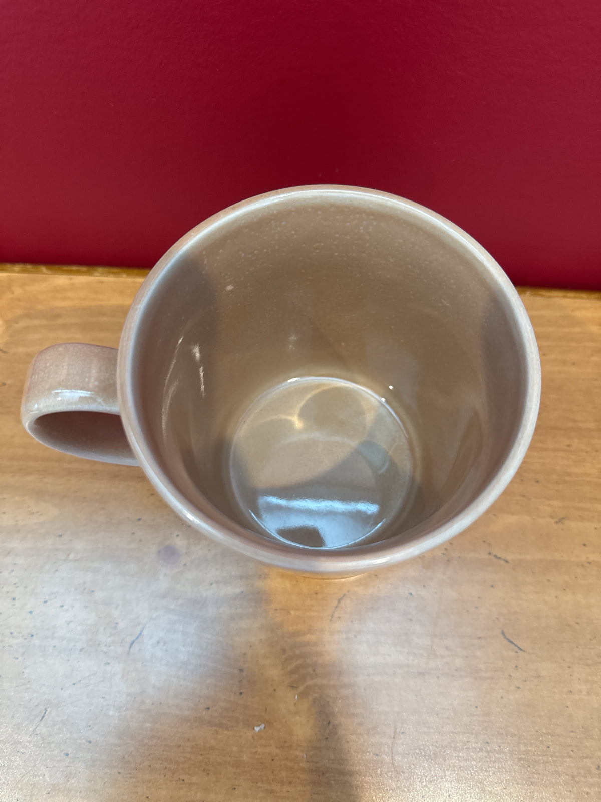 Meritage Brown Reactive Glaze Stoneware Mug, 18 oz New 4 1/8" Tall