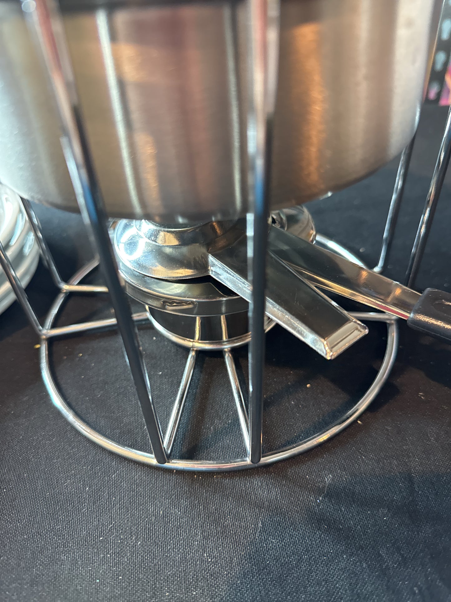Roshco Chocolate & Cheese Fondue 10 Piece Set Stainless Steel
