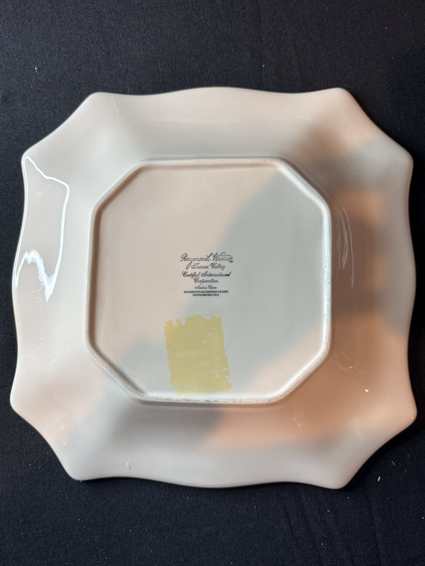 Raymond Waites Certified International 11" Square Platter Tuscan Valley Vintage