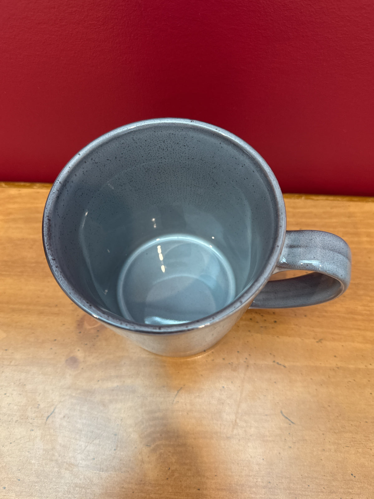 Meritage Blue-Gray Speckled Coffee Mug New 4.25" Tall