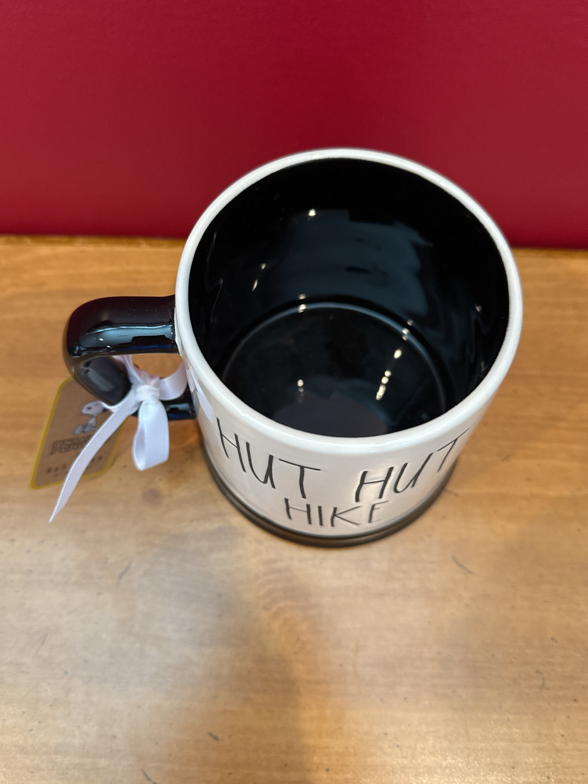 Rae Dunn x Peanuts “Hut Hut Hike” Snoopy & Woodstock Football Mug New 4.5" Tall